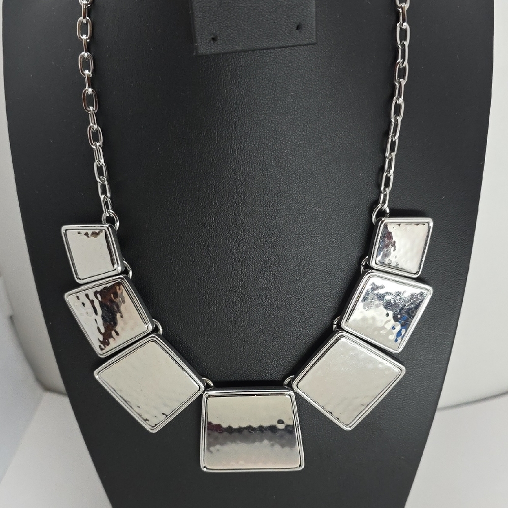 Chico's Silver Statement Necklace